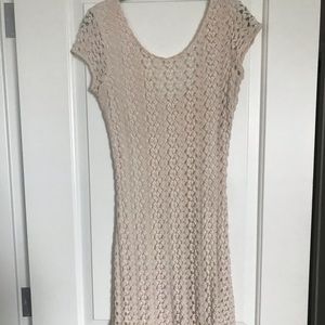NTW cream free people dress with low back